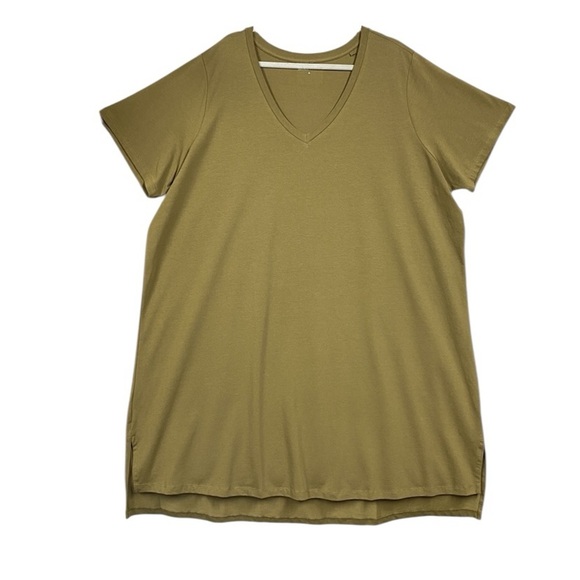 Universal Standard Tesino Washed Jersey Dress Size XL (26-28) Green - Picture 2 of 9